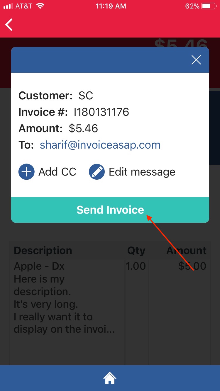 Mobile App: Send An Invoice From The Mobile App – InvoiceASAP Support