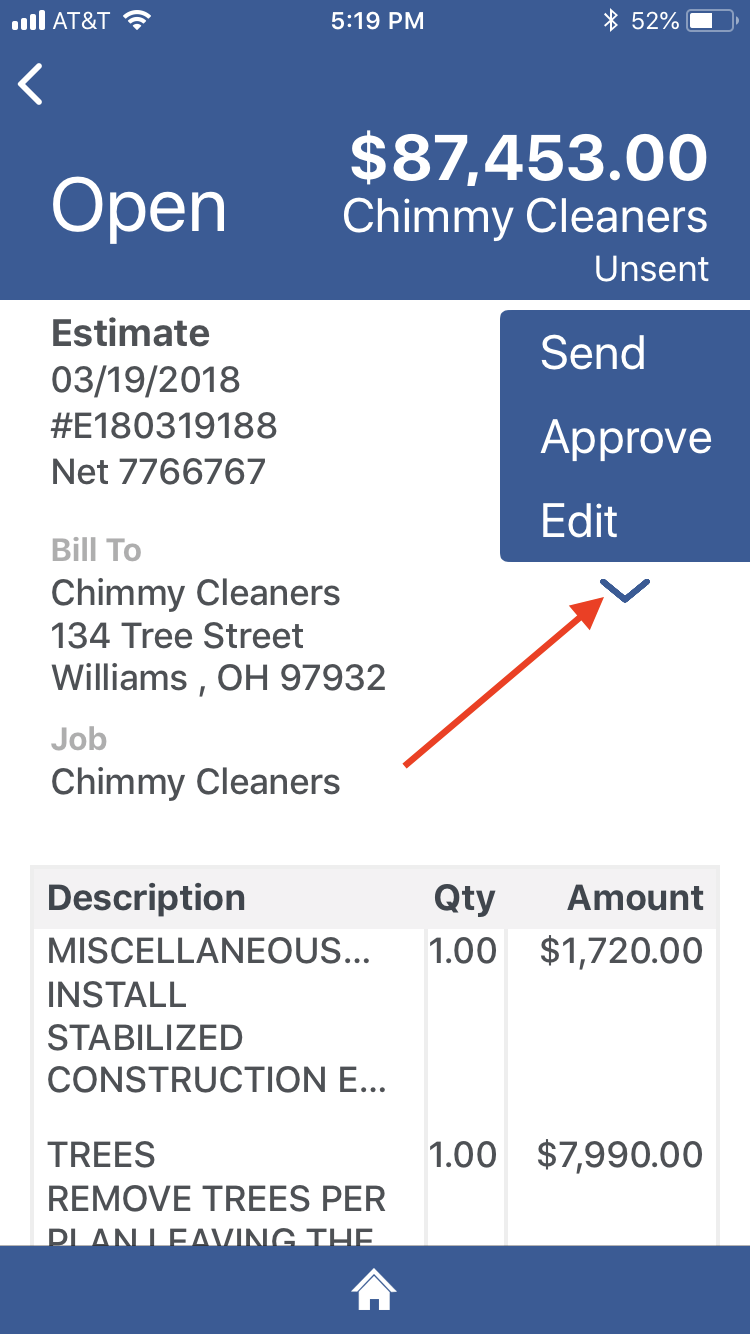 Mobile App: Copy An Estimate To An Invoice – InvoiceASAP Support