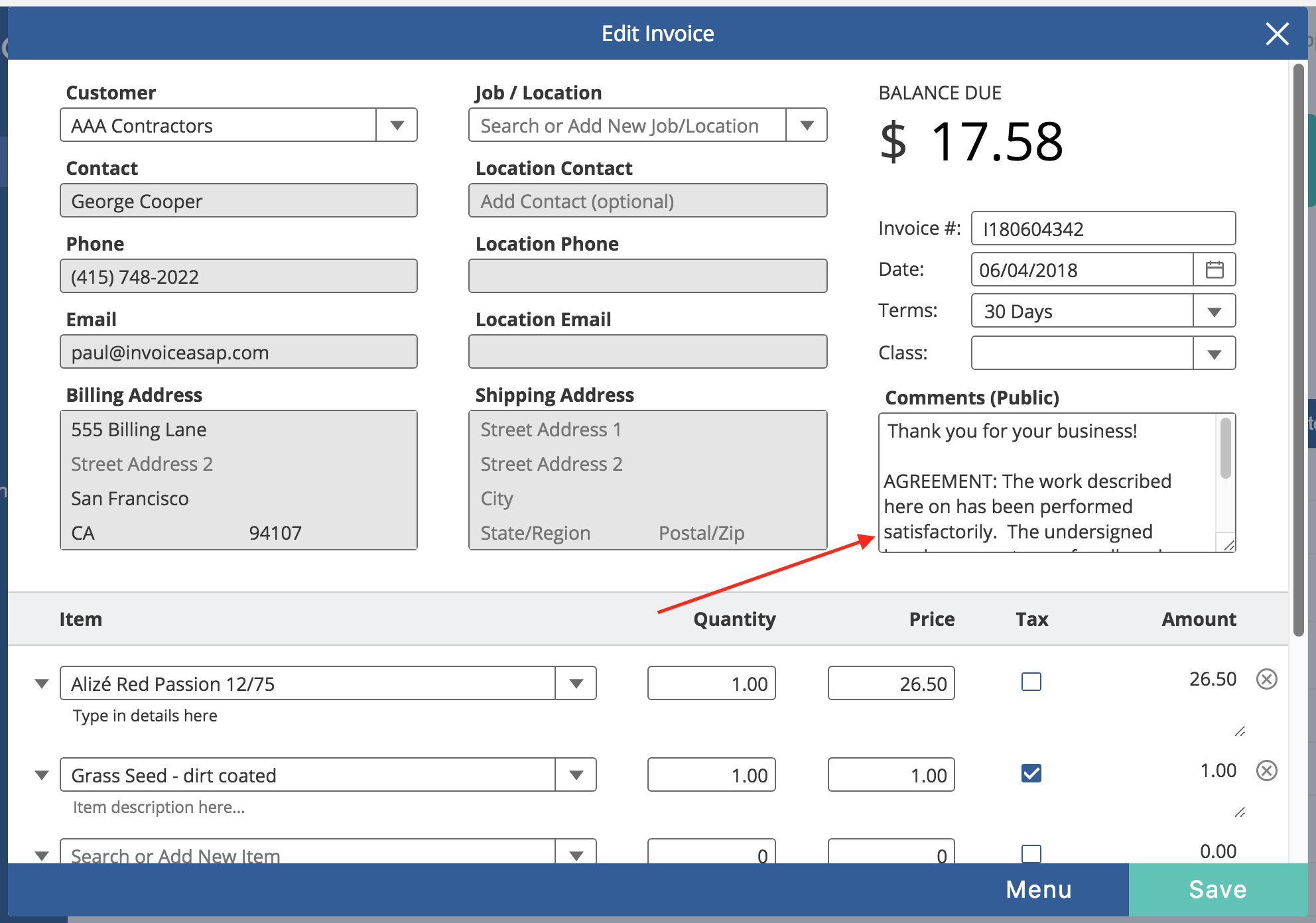 Web Dashboard: Edit An Invoice – InvoiceASAP Support