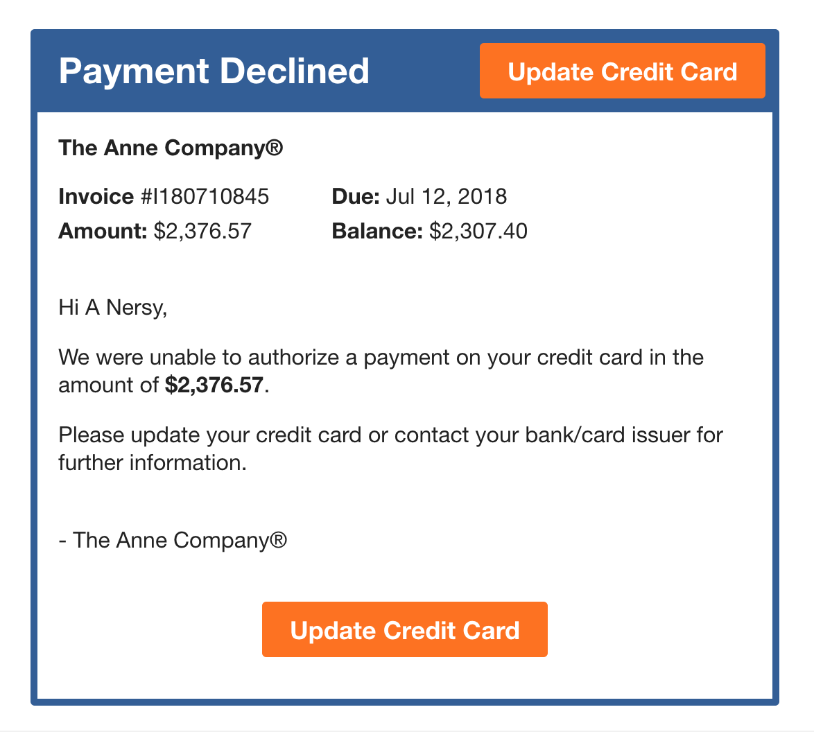 Payment Message 89 Declined Credit Floor