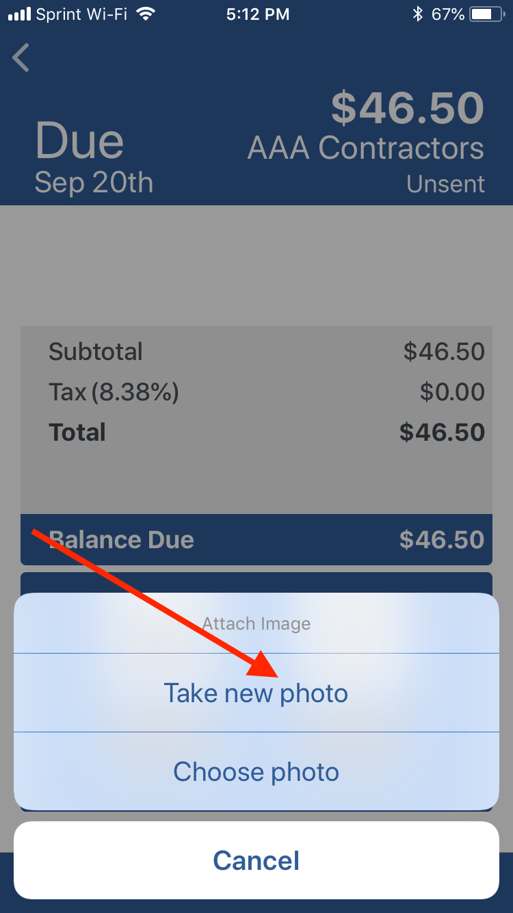 Mobile App: Add Photos – InvoiceASAP Support