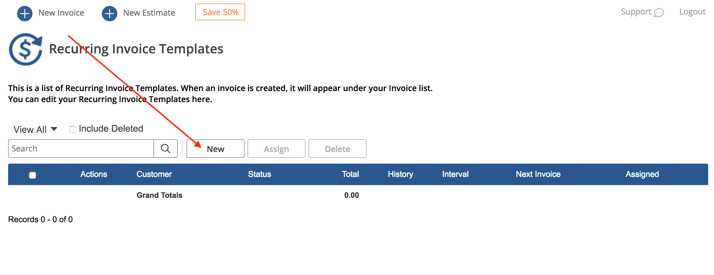 Web Dashboard: Create a Recurring Invoice – InvoiceASAP Support